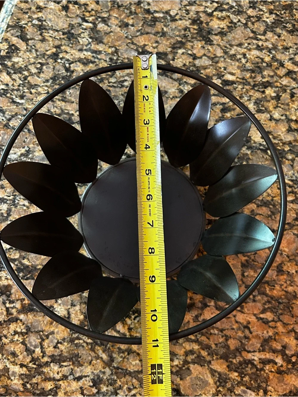 Pier 1 Black Metal Sunflower Wall Accent